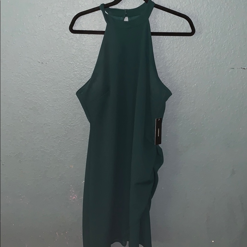 Emerald green dress